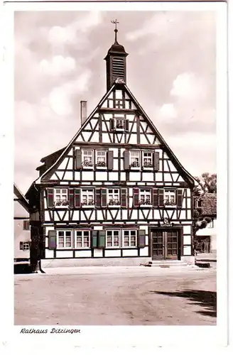 32242 Ak Hôtel de ville Ditzingen 1953