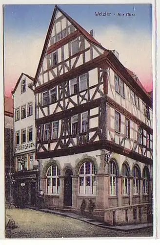 32233 Ak Wetzlar Alte Münz und Rasier-Salon um 1920