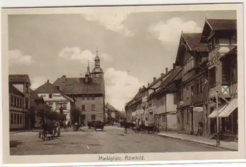 32229 Ak Römhild Marktplatz um 1910