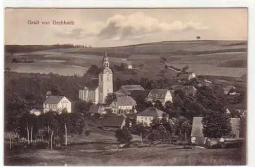 32196 Ak Gruß aus Drehbach Totalansicht 1912