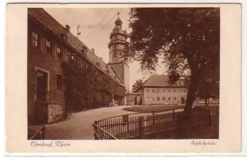 32191 Ak Oudkurf in Thuringen Schlossplatz vers 1930