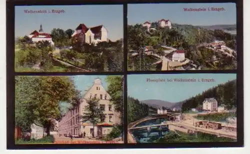 32160 Mehrbild-Ak Wolkenstein i. Erzgebirge um 1920