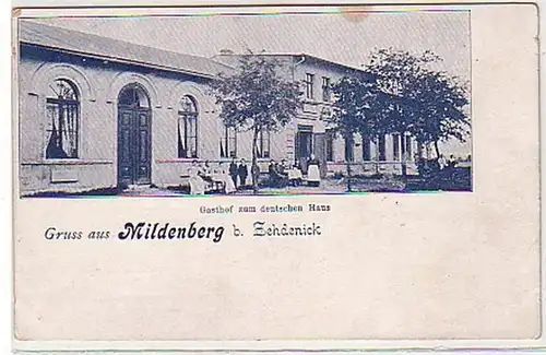 32055 Ak Gruss de Mildenberg près de Zehdenick vers 1900