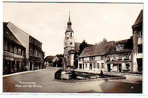 32044 Ak Elsterwerda Vue sur l'église 1928