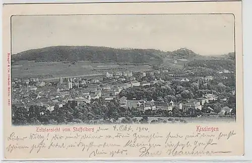 32036 Ak Kissingen Totalansicht vom Staffelberg 1904