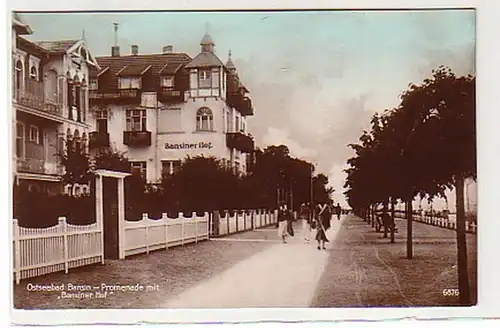 32032 Ak Ostseebad Bansin mit "Bansiner Hof" um 1920