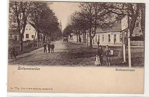 32023 Ak Birkenwerder Berlinerstrasse um 1900