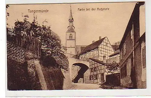 32004 Ak Tangermünde Partie près de la porte-roquette vers 1910
