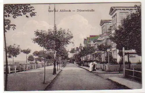 31959 Ak Seebad Ahlbeck Dünenstrasse um 1910