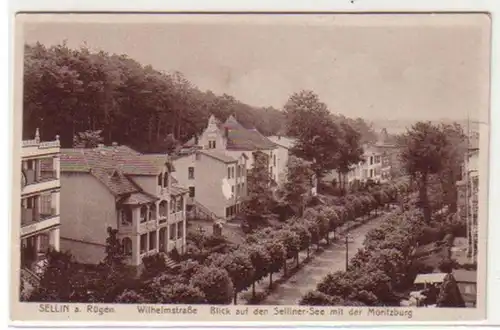 31949 Ak Sellin sur Rügen Wilhelmstrasse vers 1920