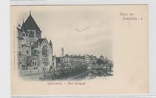 31944 Ak Gruss de Strasbourg i.E. Stickerstaden vers1900