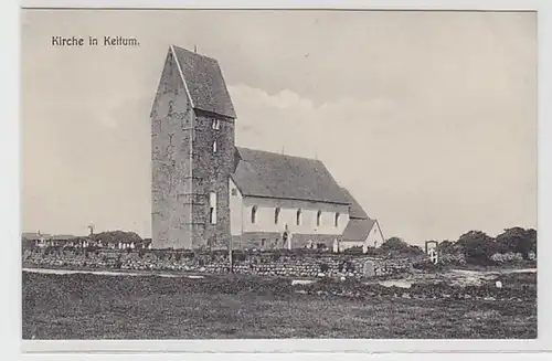 31938 Ak Kirche in Keitum auf Sylt um 1910