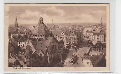 31921Feldpost Ak Blick auf Dortmund Synagoge 1915