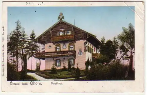 31903 Ak Gruss aus Ohorn Forsthaus um 1910