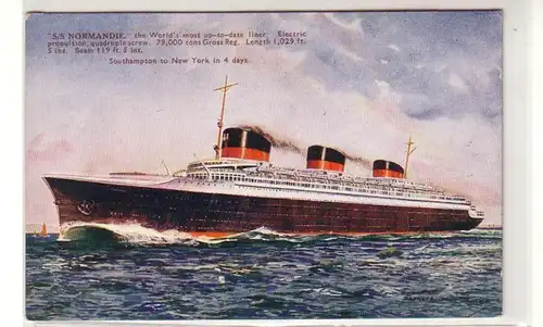 31895 Ak französischer Dampfer S.S."Normandie" um 1920