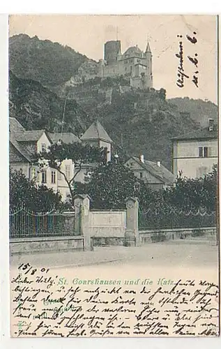 31875 Ak St. Goarshausen und die Katz 1901