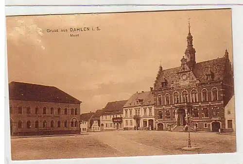 31870 Ak Gruß aus Dahlen in Sachsen Markt 1910