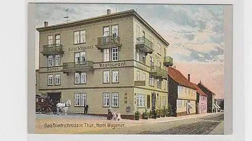 31844 Ak Bad Friedrichroda in Th. Hotel Wagener vers 1907