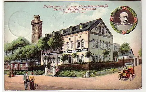31839 Ak Glauchau Etablissement Bismarckhöhe 1912
