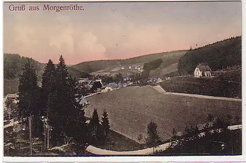 31816 Ak Gruß aus Morgenröthe Totalansicht um 1910