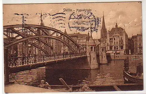 31810Ak Stettin Hansabrücke 1908