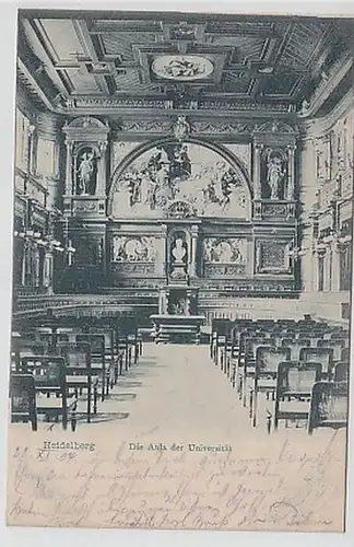 31791 Ak Heidelberg - L'aula de l'Université 1904