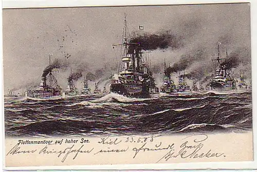 31783 Ak Manœuvres de flotte en haute mer 1905