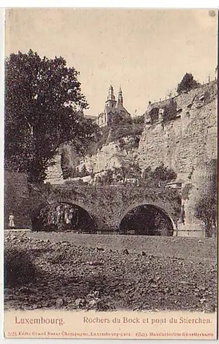 31757Ak Luxembourg Rochers du Bock et pont du Stierchen