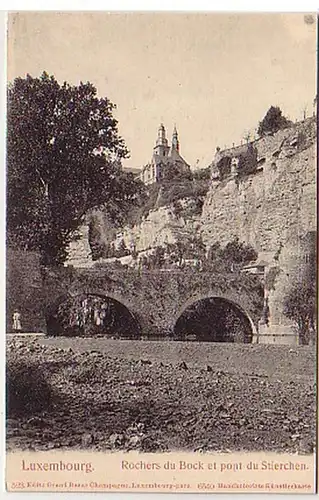 31757Ak Luxembourg Rochers du Bock et pont du Taureau