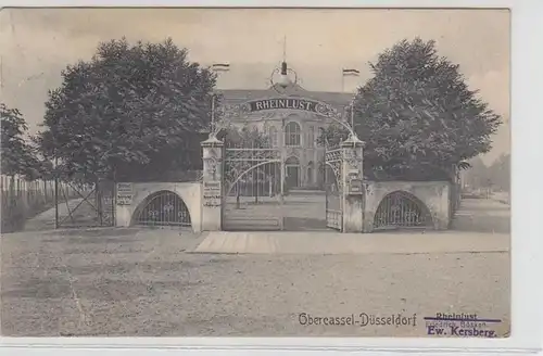 31718 Ak Obercassel Düsseldorf "Rheinlust" 1911