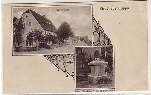 31662 Mehrbild Ak Gruß aus Luppa Dorfstraße usw. um 1925