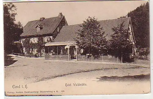 31579 Ak Misérable à l'hôtel Harz Waldmühle vers 1910