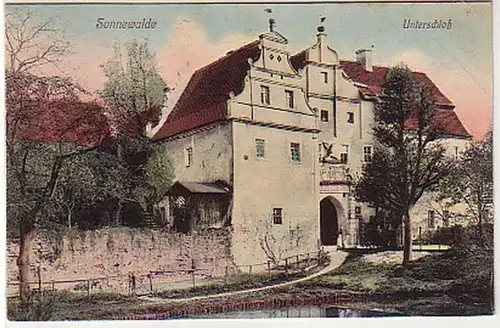 31574 Ak Sonnewalde Basse-Salle sous-sol 1912