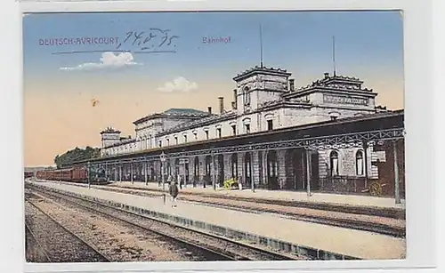 31550 Feldpost Ak Français Avricurt Gare ferroviaire 1915