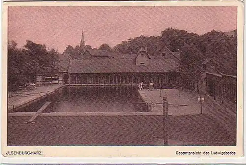 31537 Ak Ilsenburg Gesamtansicht des Ludwigsbades 1930