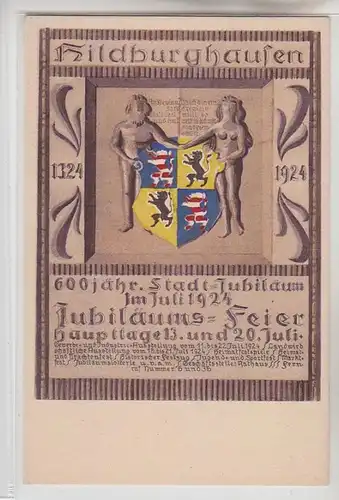 31525 Ak 600 ans Jubilé de la ville Hildburghausen Fête de l'anniversaire 1924