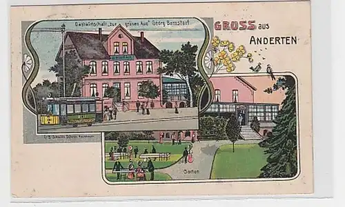 31515 Ak Lithographie Gruss aus Anderten Gasthaus 1911