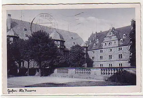 31508 Ak Gießen alte Kaserne 1956