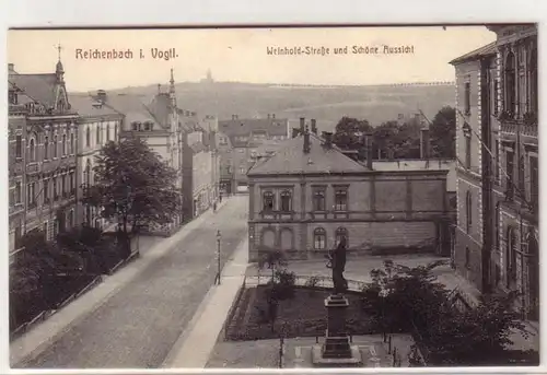 31507 Ak Reichenbach im Vogtland Weinhold Strasse um 1910