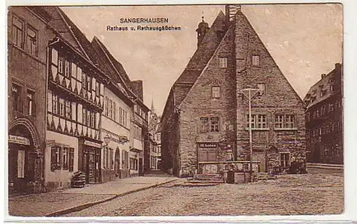 31505 Ak Sangerhausen Hôtel de ville et de la Mairie vers 1920