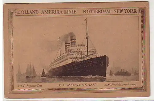 31499 Ak Holland Amérique ligne "D.D." Rotterdam" 1918