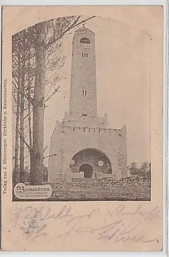 31482 Ak Bismarckturm a.d. Peterskopf b. Dürkheim 1903