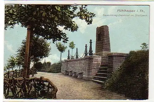 31481 Ak Mühlhausen in Thür. Bauernkrieg Denkmal 1912