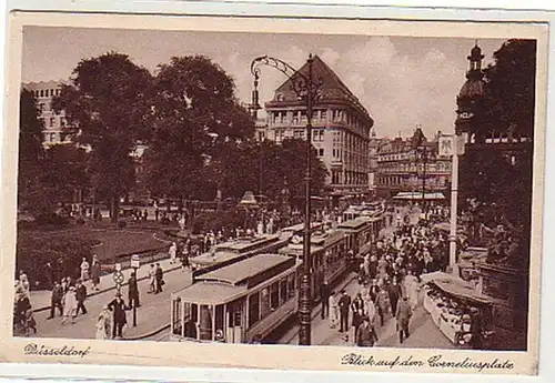 31462 Ak Düsseldorf Blick auf den Corneliusplatz um1930