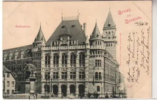 31453 Ak Salutation de Bremen Tribunal 1898