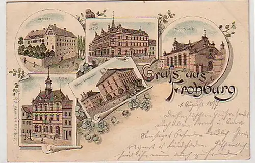 31445 Ak Lithografie Gruss aus Frohburg 1897