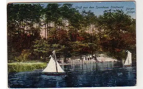 31444 Ak Salutation de la forêt de Spanlonge vers 1910