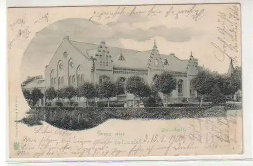 31436 Ak Gruss aus Salzwedel Turnhalle 1900