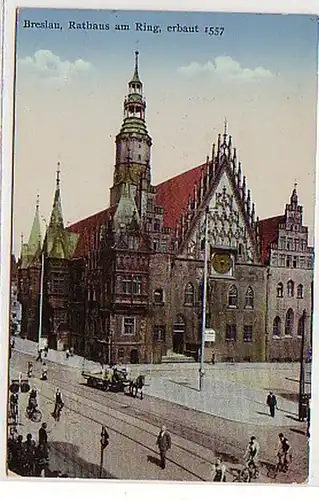 31434 Ak Breslau Rathaus am Ring 1939