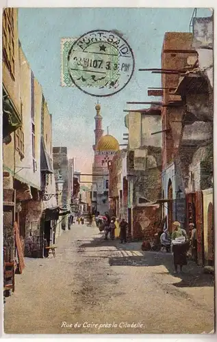 31427 Ak Port Said Rue du Caire pres la Citadelle Egypte Egypt 1907